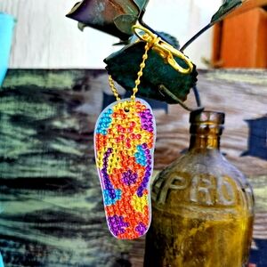 Flip Flop Keychain Spring Summer Beach Day